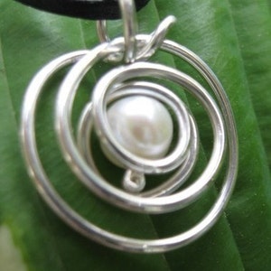 Sterling Silver Pearl Pendant image 4