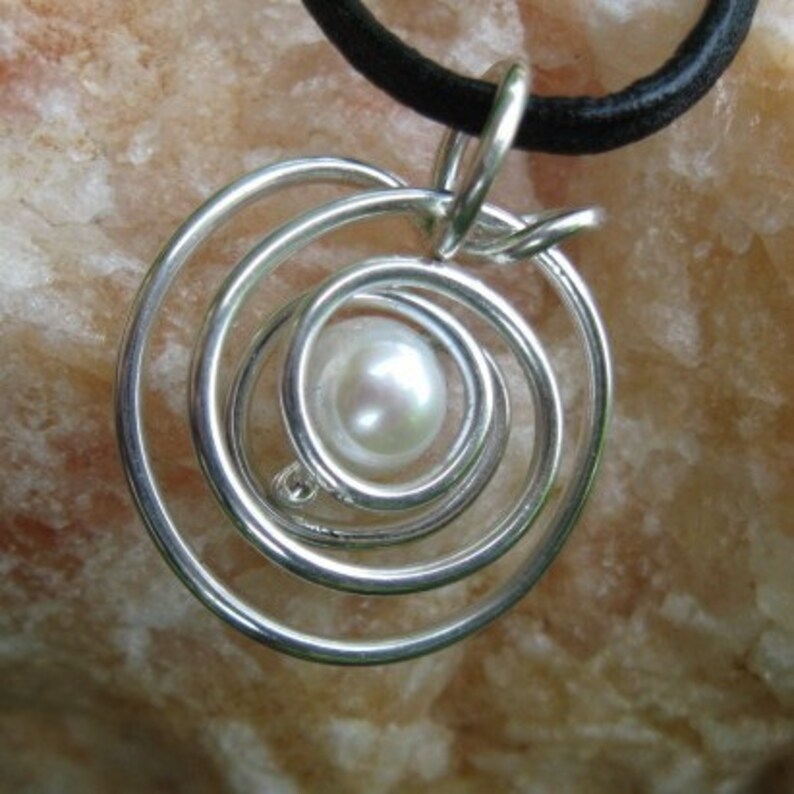 Sterling Silver Pearl Pendant image 3