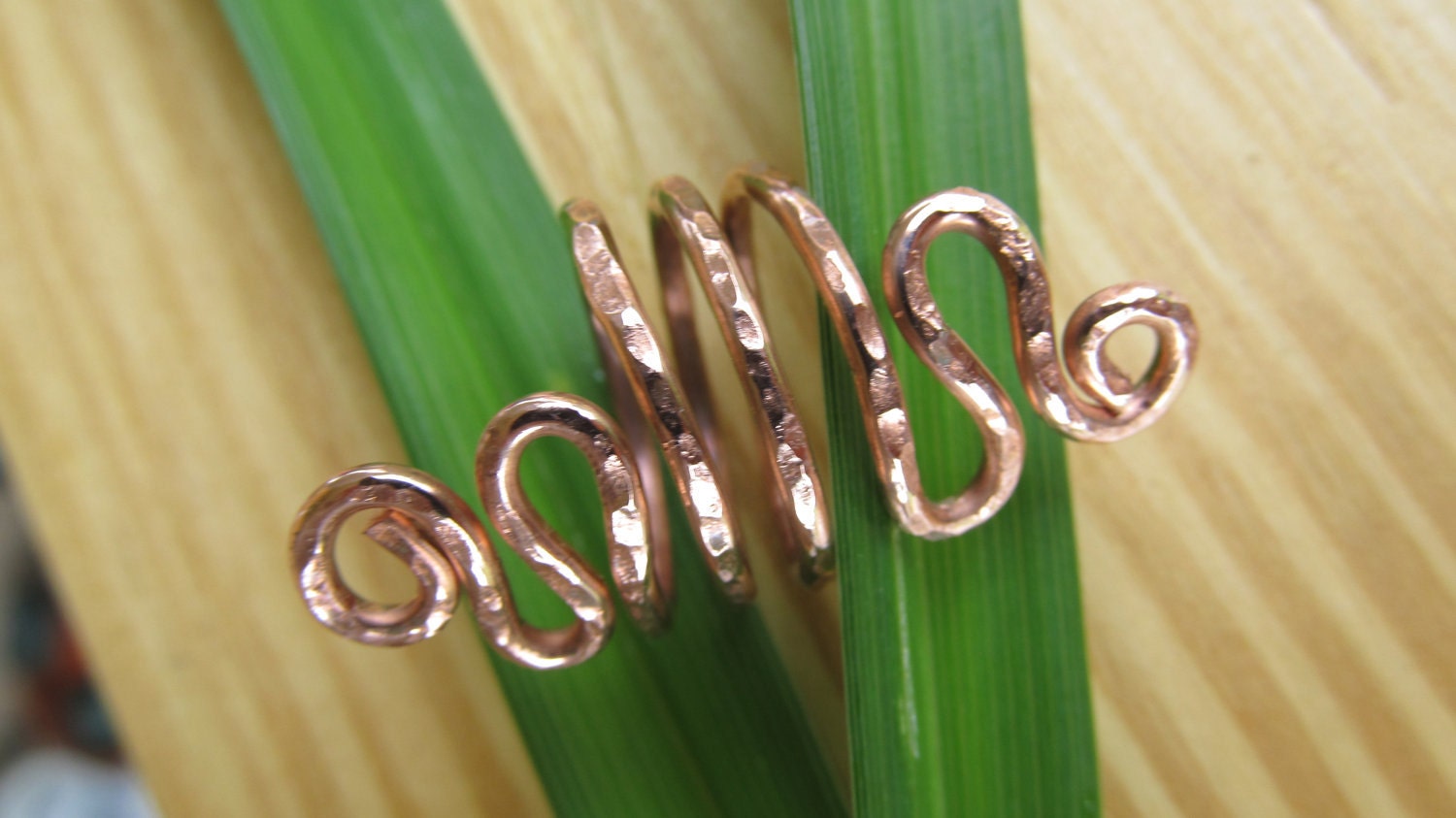 Twisted Copper Wire Ring Etsy