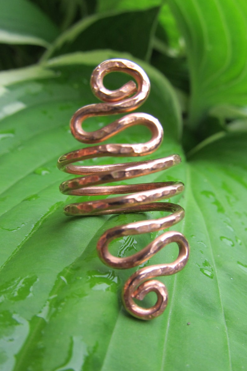 Twisted Copper Wire Ring Etsy