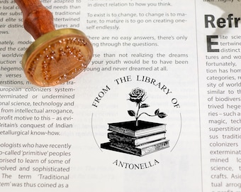 Personalized Book Stamp|Library Stamp personalized|Library Stamp|Custom Book Stamp|Bookplate Stamp|From the Library of Stamp|ExLibris Stamp