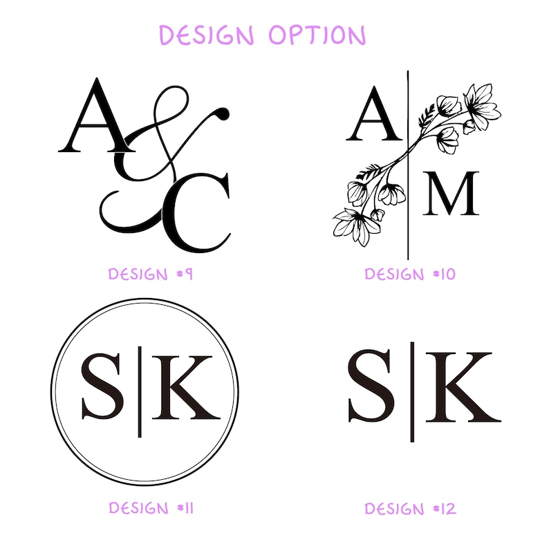 WEDDING INVITATION EMBOSSER – Custom Monogram Design, Personalized Seal, Wedding Stationery, Bride & Groom Gift, Forever Love Stamp