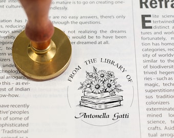 Personalized Book Stamp|Library Stamp personalized|Library Stamp|Custom Book Stamp|Bookplate Stamp|From the Library of Stamp|ExLibris Stamp