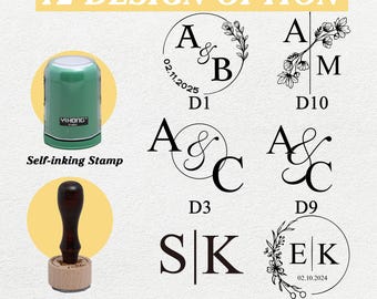 Custom Wedding Embosser Stamp, Personalized Monogram Embosser, Custom Initials Embossing Seal, Invitation Embosser Stamp, Napkin Embosser