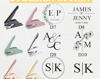Custom Wedding Embosser Stamp, Personalized Monogram Embosser, Custom Initials Embossing Seal, Invitation Embosser Stamp, Napkin Embosser