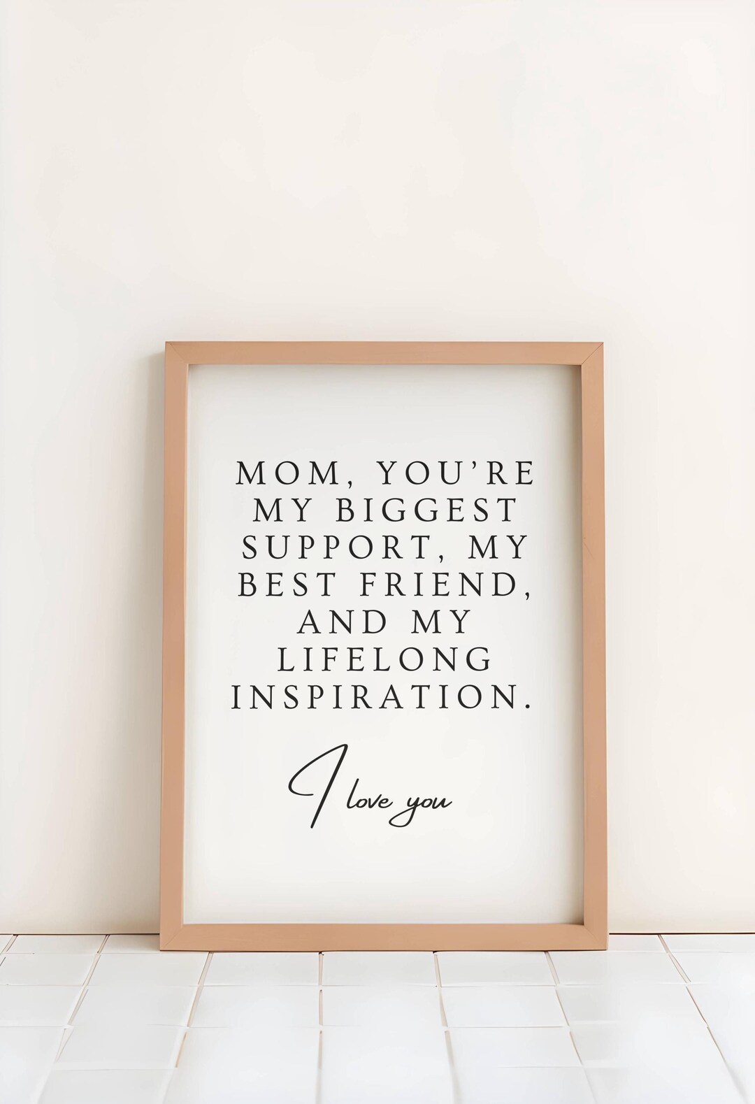 Printable Mother's Day Wall Art | Mom Quote Print | Inspirational Gift ...