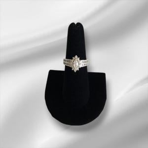 Sterling Silver CZ Ring, Size 7 - FREE SHIPPING