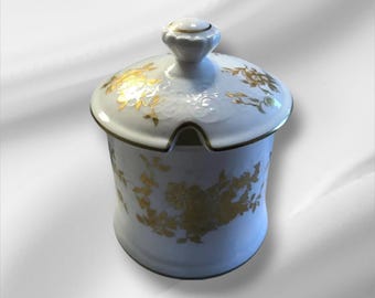 Crown Staffordshire ARISTOCRAT Fine Bone China Jam/Jelly/Sugar Bowl with Lid