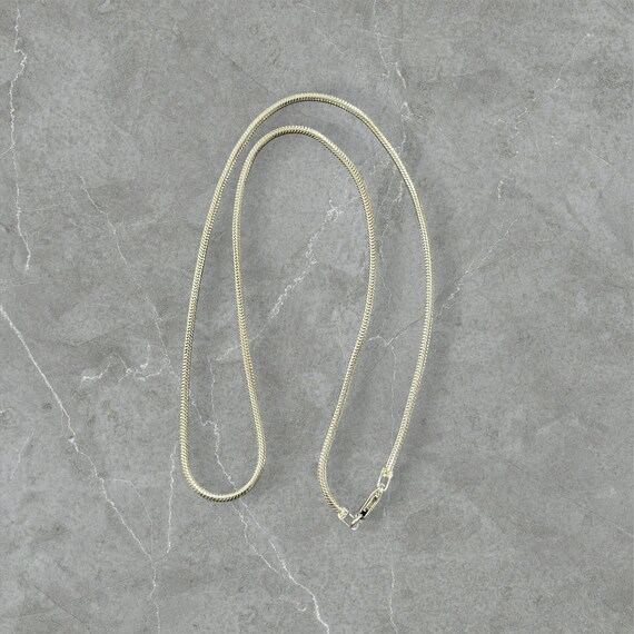 Sterling Silver Snake Chain Necklace 18"
