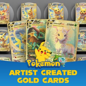 Inferno VMax Gold Pokemon Evolution Unlabelled Pokemon Artist Cards