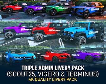 Triple Admin Livery pack (Scout25, Vigero and Terminus)