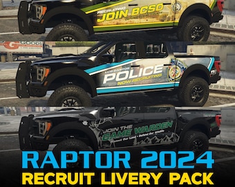 Raptor 2024 Recruitment Livery pack (LSPD, BCSO & SAGW)