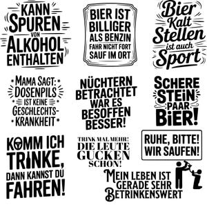 German Beer Sayings SVG PNG Bundle Alcohol SVG Drinks SVG Cricut Silhouette Plotter File SVG German Sayings SVG Print on Demand T-Shirt Pod image 3