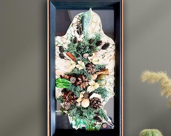 MOSS Wall Art with Preserved Moss | Nature-Inspired Forest Decor Gift