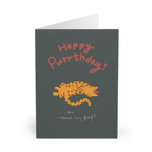 Carte d'anniversaire de chat du Bengale, jolie carte de chat du Bengale, cadeaux de carte de chat du Bengale, carte d'anniversaire de chat drôle, amoureux des chats du Bengale, carte d'anniversaire de chat exotique