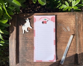 Cherry Cat Design To Do List Tear Off Notepad 50 Pages  Cute Cat Themed Stationery Perfect for Organizing Tasks Planning and Notes