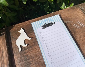 Sleeping Cat Club To Do List Tear Off Notepad 50 Pages Cute Cat Themed Stationery Perfect for Organizing Tasks Planning and Notes