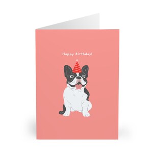 Niedliches Kitz Frenchie Geburtstagskarte Lustiger französische Bulldogge-Hundeentwurf alles Gute zum Geburtstagkarte für Hundeliebhaber Geschenk für französische Bulldoggen-Besitzer