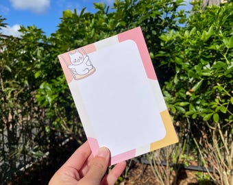 Cat Themed Notepad A6 Tear Off Daily Planner Pad for Cat Lovers Cute Stationery Gift for Cat Owners Students and Desk Organizers