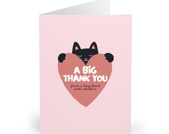 Cat Thank You Card Gratitude for Your Care Veterinary Thank You Card Cat Sitter Thanks for Taking Care of My Cat Appreciation Card