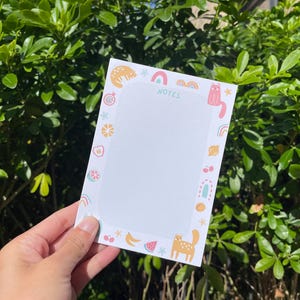 Cat Memo Note Pad A6 Tear Off Notepad with Cute Colorful Cat Design Daily Planner for Cat Lovers Cat Daily To Do List Memo Sheets Gift