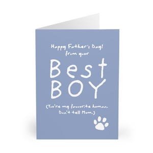 Du bist mein Lieblingsmensch. Don't Tell Mum - Lustige Vatertagskarte von der Katze Bester Katzenvater aller Zeiten Nettes Geschenk für Katzenliebhaber Vatertagskarte