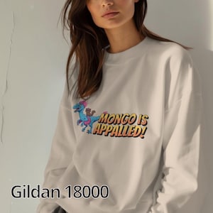 Mongo is Appalled! - Princess Donut and Mongo Crewneck Sweater - Dungeon Crawler Carl Sweat Shirt, DCC Gift, Matt Dinniman, Princess Posse