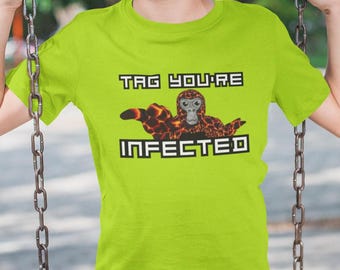 Gorilla Tag Tee - "Oops... I Tagged You Again" Graphic Shirt for Summer Fun, Back to School, Birthday Gifts, Casual Wear, VR Apparel