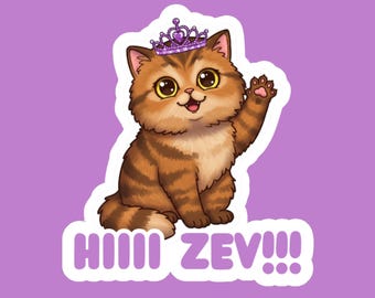 Ciao, Zev! - Adesivo Principessa Ciambella - Ciambella e Zev sono vere Gossip Girls, Adesivo Carl di Dungeon Crawler, Principessa Posse, Matt Dinniman