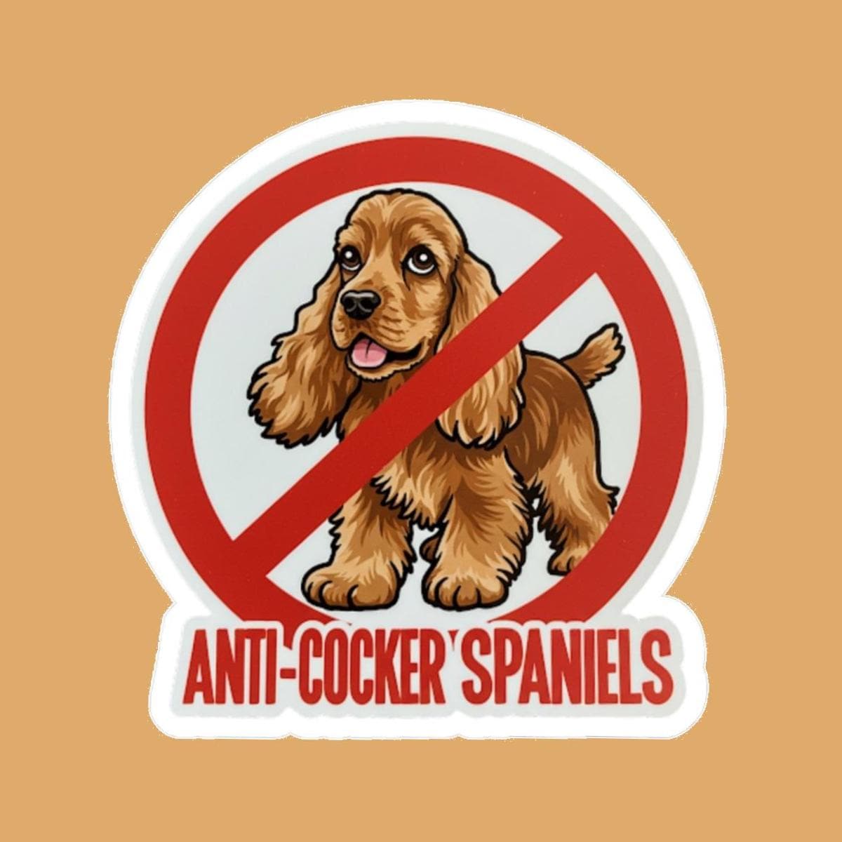 Autocollant Pour Fenêtre De Voiture Cocker Spaniel à Bord - Blanc