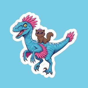 Princess Donut and Mongo Sticker - Dungeon Crawler Carl Inspired Vinyl Sticker - Laptops, Water Bottles, Princess Posse, Matt Dinniman