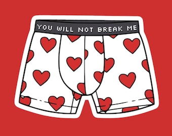 Dungeon Crawler Carl Heart Boxers-klistermärke - NIV15 Enchanted BigBoi Boxers - Dungeon Crawler World, Matt Dinniman, DCC, Princess Posse LitRPG