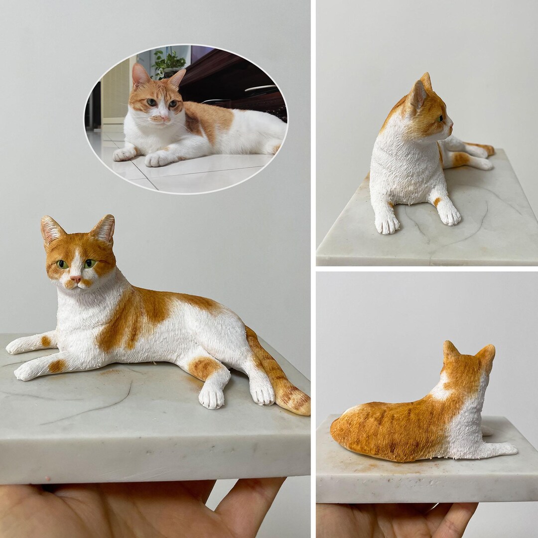 Custom Wedding Cake Topper - Handmade Clay Pet Figurine, Personalized ...