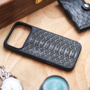 Python Skin MagSafe Phone Case | Exotic Leather | High Quality Durable Cases