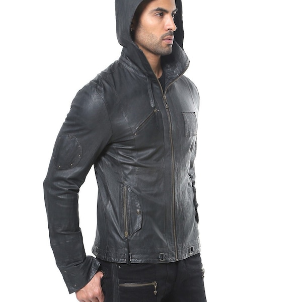 Mens Leather Jacket - Etsy