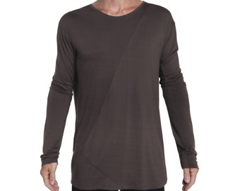 GAMMA SHIRT - Organic cotton Long sleeve - Gray Men’s shirt - Luxe shirt - Designer Jan Hilmer