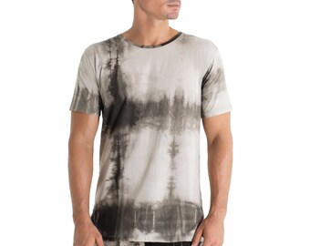 MEN T SHIRT shibori - Organic cotton T - Plant dyed shirt - Luxe shibori T-shirt - Designer Jan Hilmer