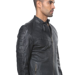 HALFBOY レザー クロップド ボンバージャケット ダメージ加工 ADDICT CLOTHES JAPAN | . 価格改定、及びシステム変更の