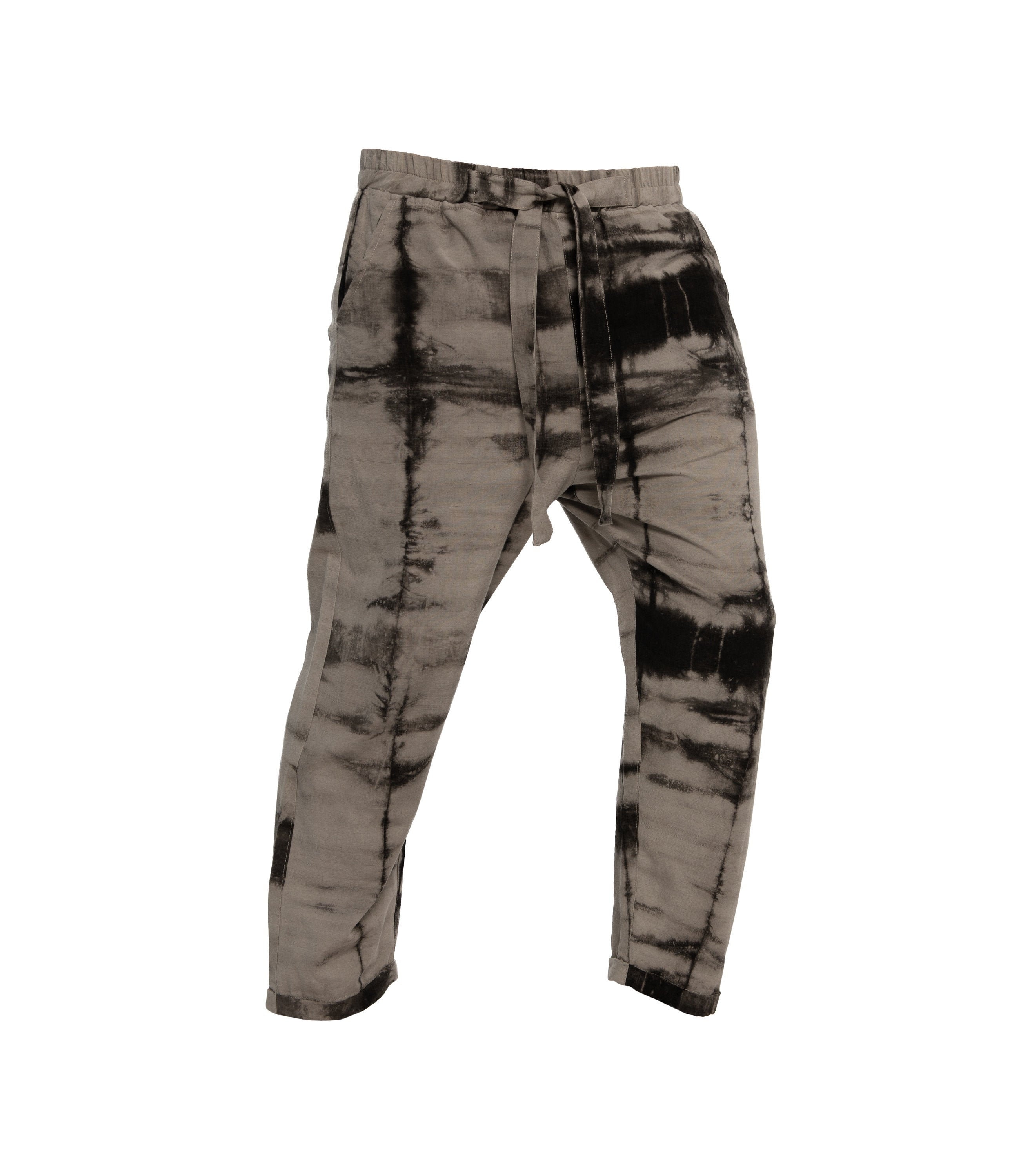 Taiko Pants - Shibori - 100% Linen Trousers for Men - Light