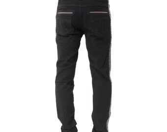 パンツ Zip gimmick biker denime pants パンツ Zip gimmick biker denime pants Men's Artisanal