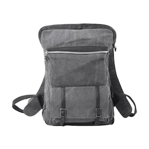 TRIPLE CLAW RUGZAK - Denim en leren laptoptas - Unisex leren tas - Avontuurlijke rugzak - Designer Jan Hilmer