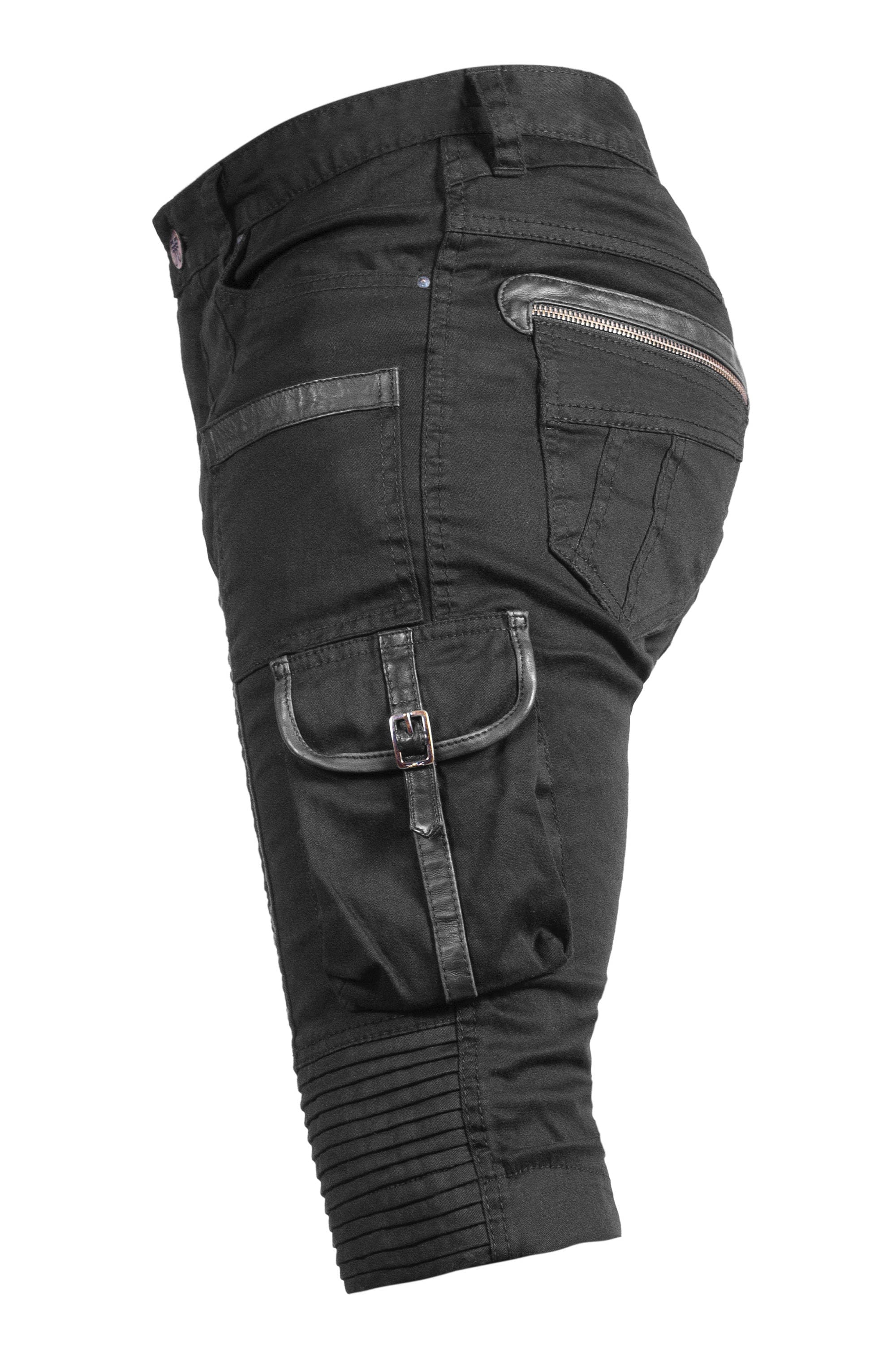 SIDE BUCKLE SHORTS Mens Cargo Shorts 