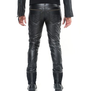 REVOLUTION LEATHER PANTS Men's Leather Pants Black Leather Moto Pants ...