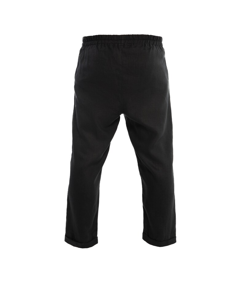 Linen Pants 100 Linen Unisex Trousers Light Weight Linen Ankle Length