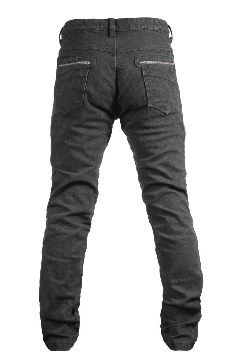 MERGE JEANS Mens Jeans With Ribbed Knees Moto Pant Men's Denim Designer ...
