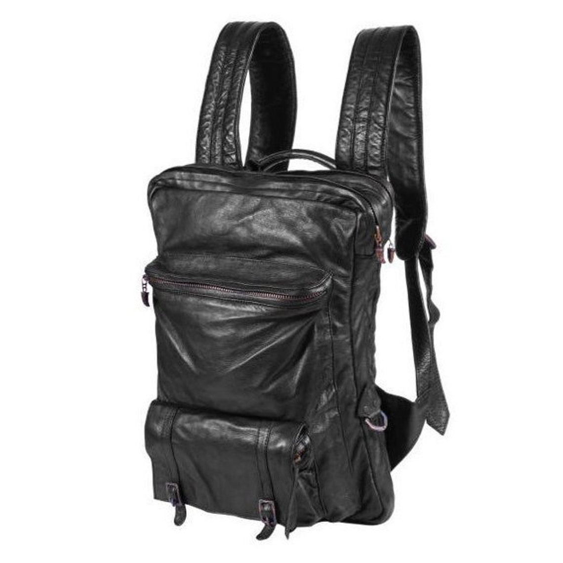 TRIPLE CLAW BACKPACK Leather Laptop Bag Unisex Laptop Etsy