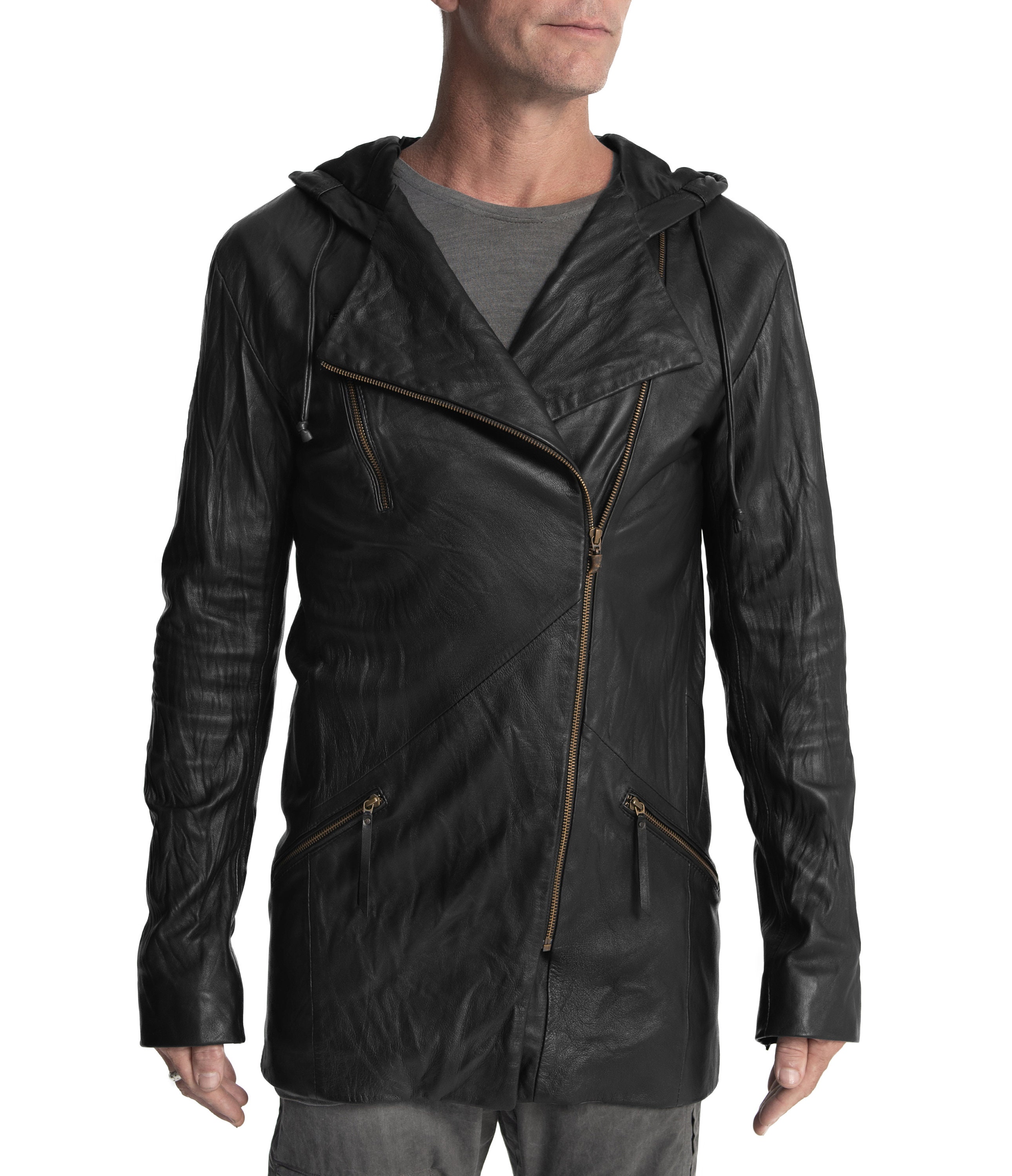 【HI FI FNK】Merkin Leather Jacket HI FI FNK】Merkin Leather Jacket