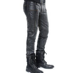 REVOLUTION LEATHER PANTS Men's Leather Pants Black - Etsy