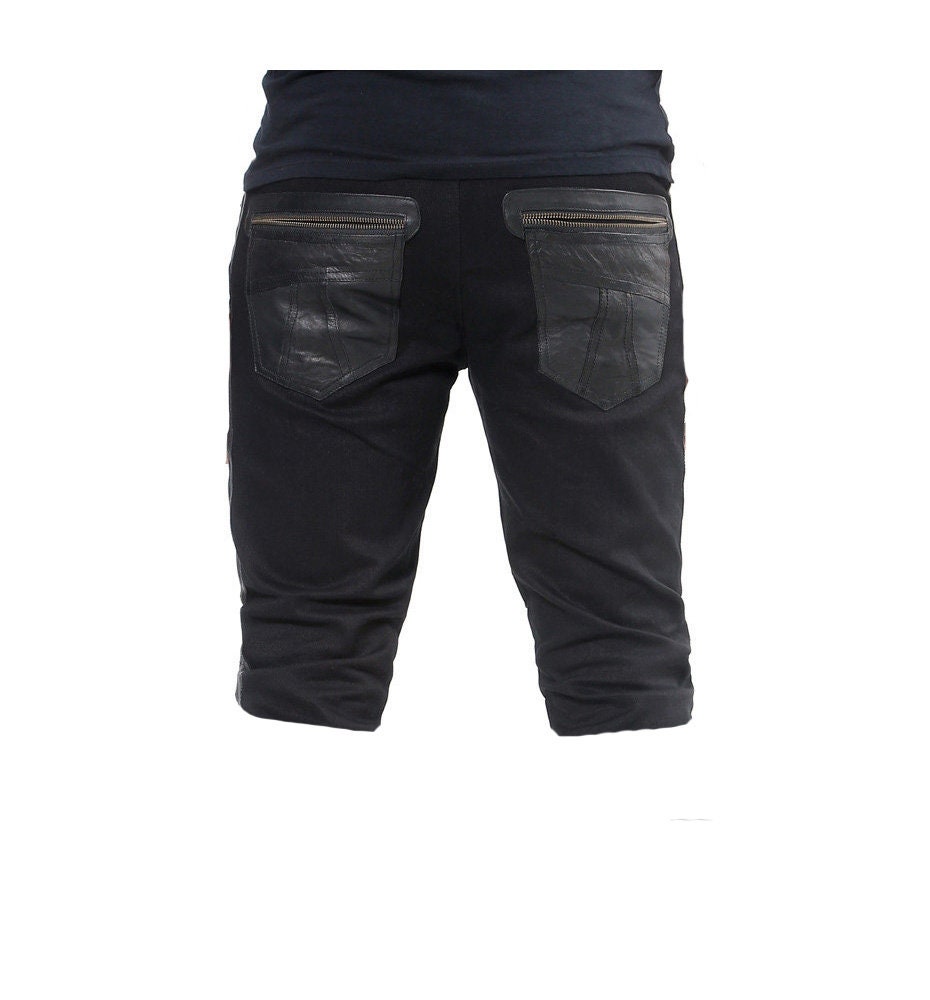 パンツ ohotoro New Berlin Jeans(black) short/m Style Baggy Denim Shorts Wide Leg Short Pants Fashion High