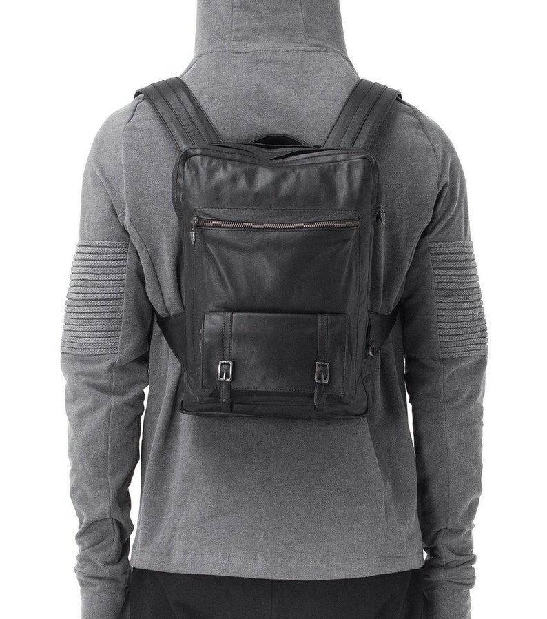 TRIPLE CLAW BACKPACK Leather Laptop Bag Unisex Laptop Etsy